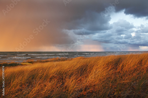 October Storm Passing Over Lake Huron