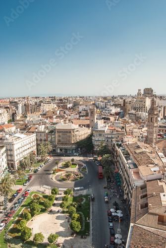 Fototapeta Naklejka Na Ścianę i Meble -  Aerial View Of Valencia From the Miguelete Tower