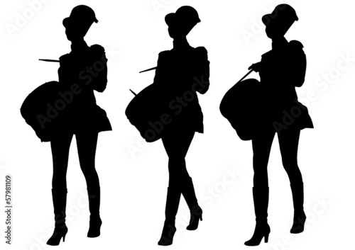 Girls drum