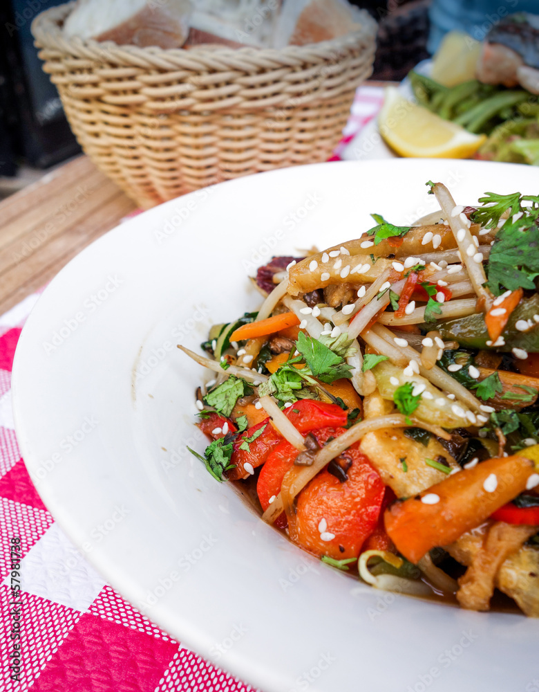 fried noodle asian food fried noodle asian food