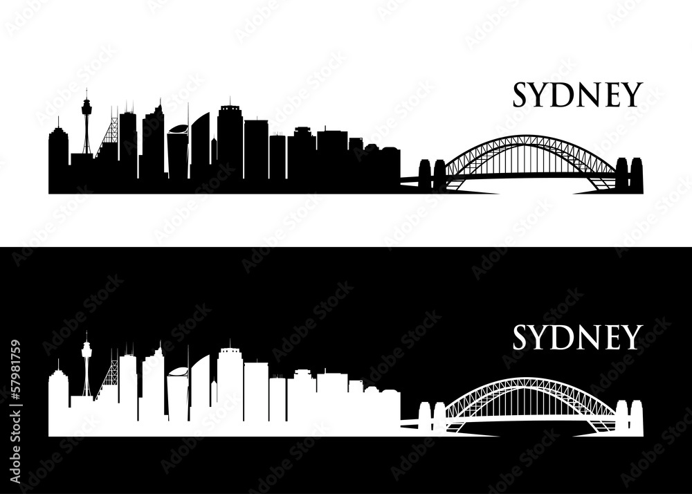 Naklejka premium Sydney skyline