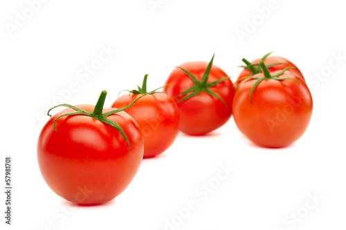 tomatoes, isolated on white