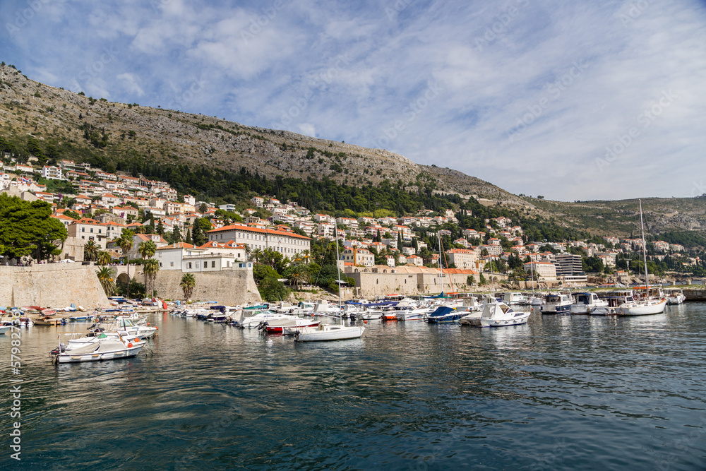 Croatia. Port of old Dubrovnik