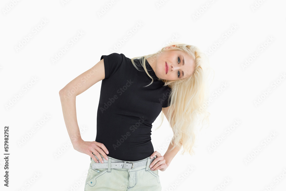 Portrait of a beautiful casual young blond Portrait of a beautiful casual young blond