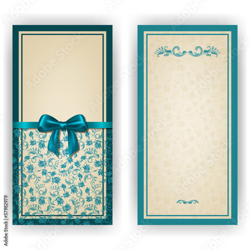 Elegant vector template for luxury invitation, card