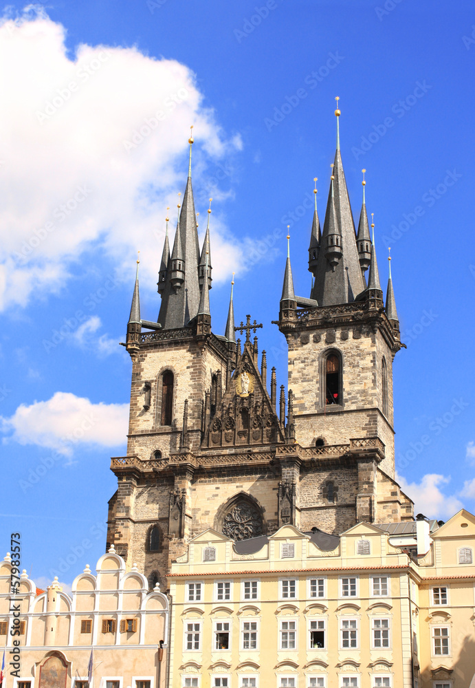 Old Town Square, Tyn Church, Prague Old Town Square, Tyn Church, Prague