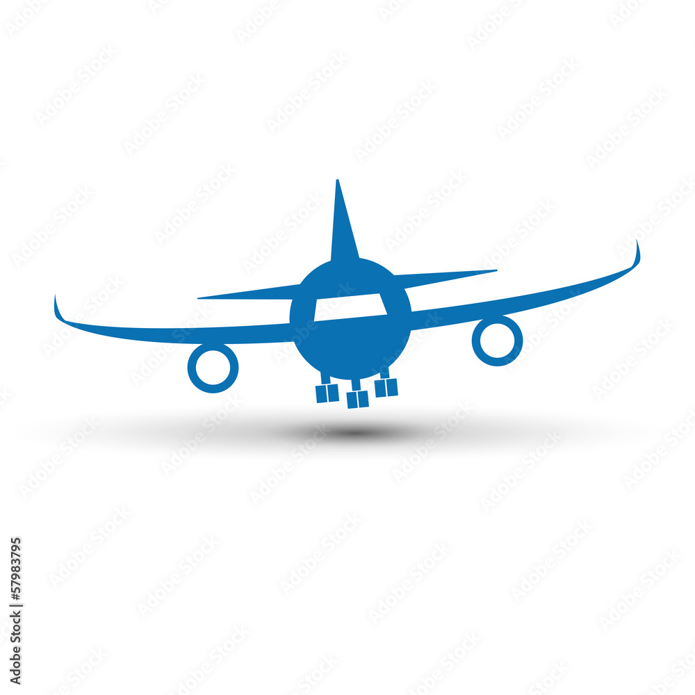 Vector logo airplane