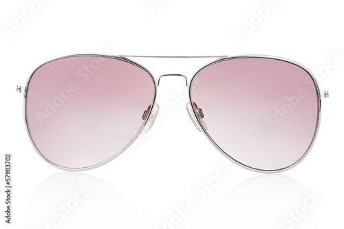 Aviator sunglasses isolated, clipping path included