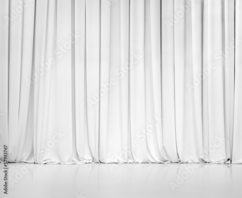 white curtain or drapes background