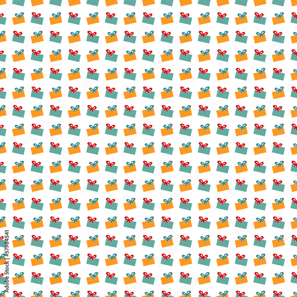 Abstract Christmas gift pattern wallpaper. Vector illustration