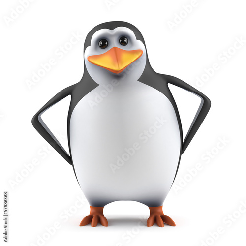Casual penguin