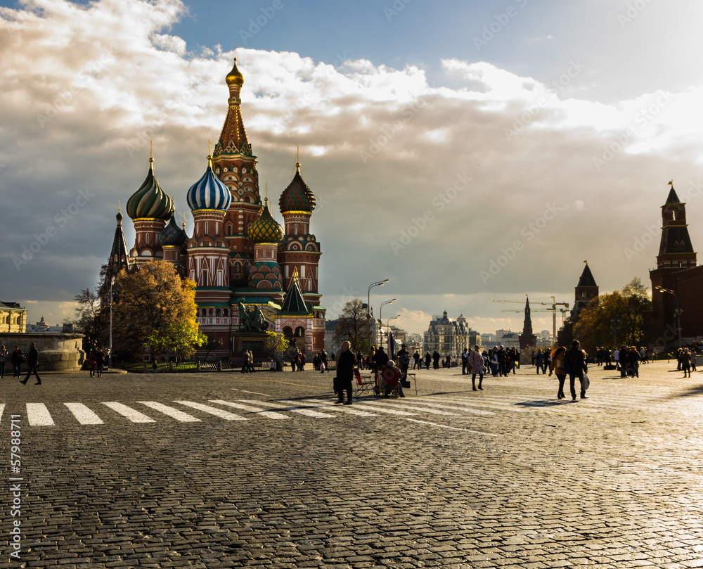 Obraz premium st basil cathedral ,red square