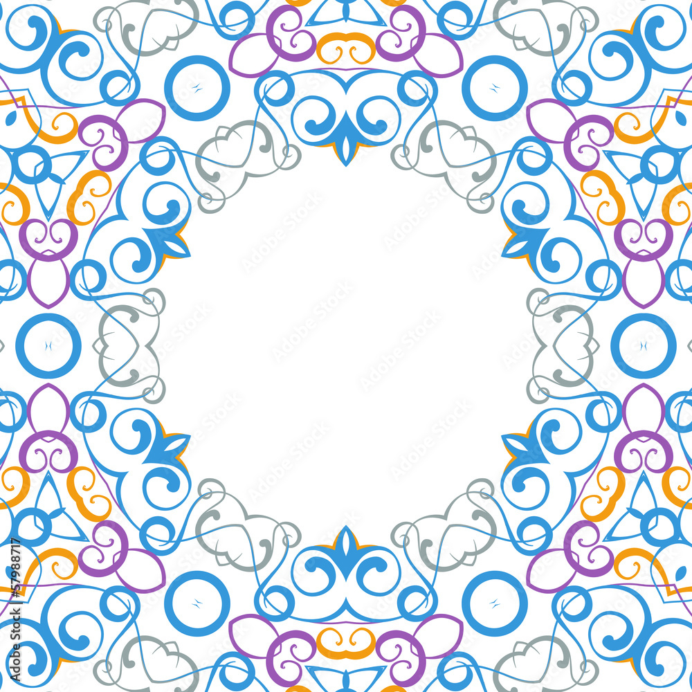 Formality circular devices of border frames. Formality circular devices of border frames.