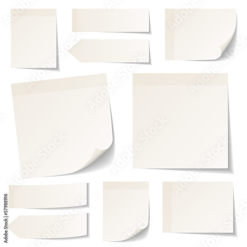 Beige Stick Notes Collection