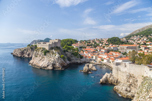 Croatia. Dubrovnik. Town and fortress
