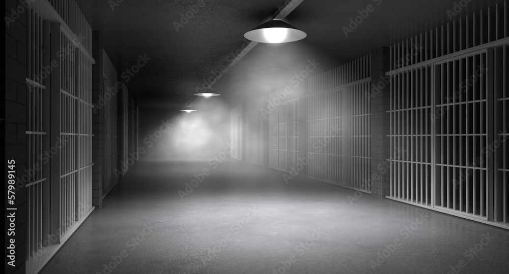 Haunted Jail Corridor And Cells
