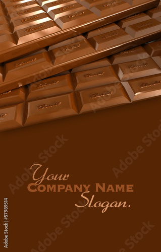 Chocolate tablets background