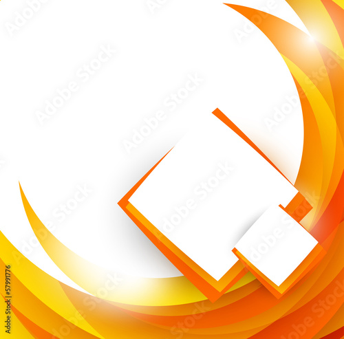 Abstract orange brochure