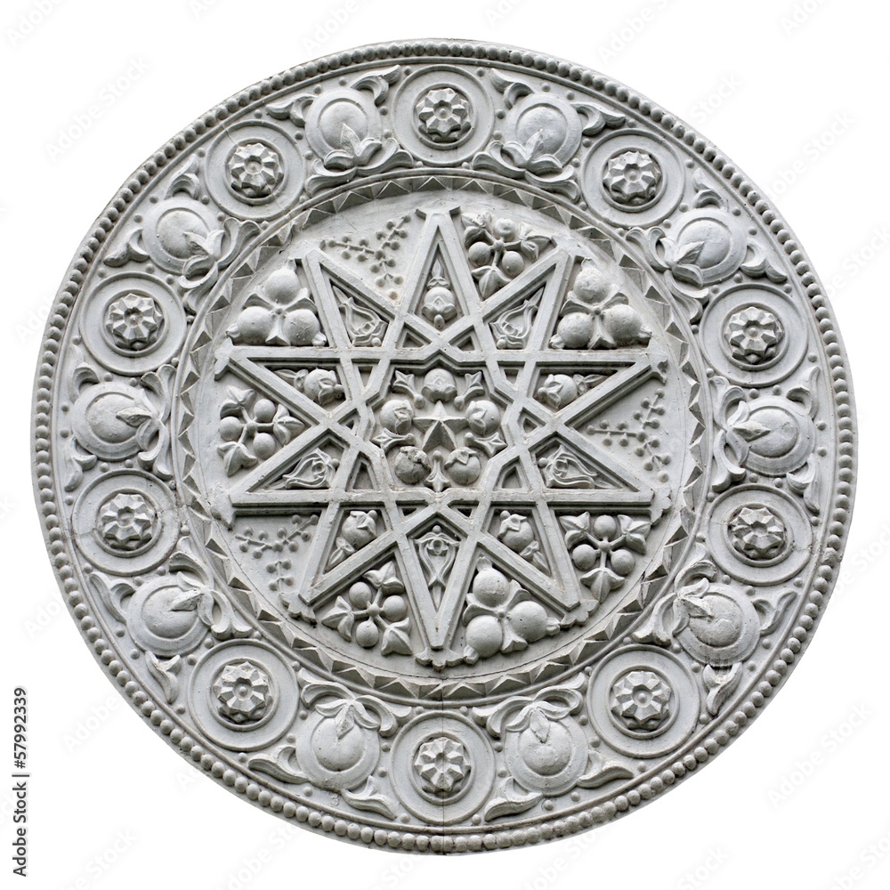 geometric pattern with ten-pointed star geometric pattern with ten-pointed star