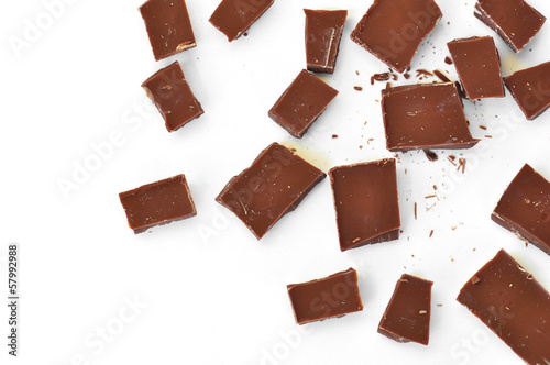 pieces of milk chocolate