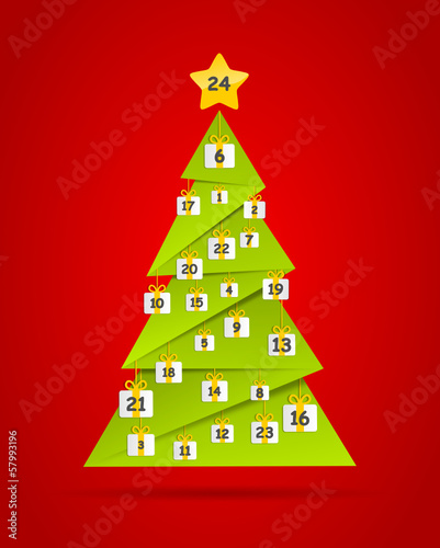 Weihnachtsbaum Adventskalender