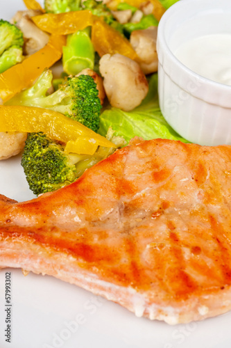 salmon steak
