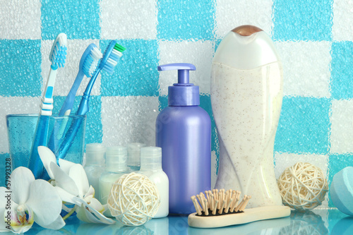 Fototapeta Naklejka Na Ścianę i Meble -  Bath accessories