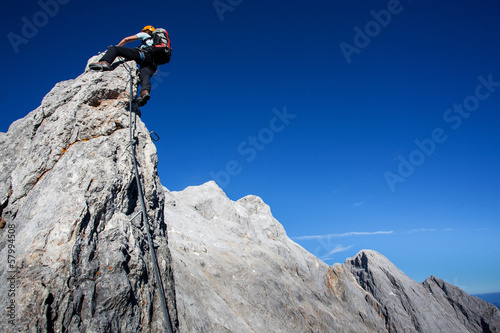 Alpine climbing photo