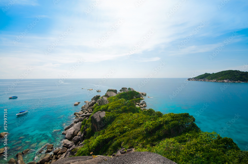View Point of Similan island in Phang-Nga, THAILAND