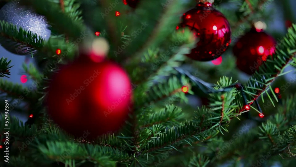 New Year and Christmas tree with sparkling lights New Year and Christmas tree with sparkling lights
