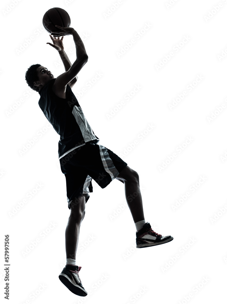 Fototapeta premium basketball player silhouette