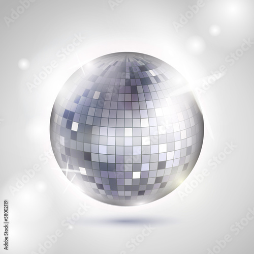 Disco ball. Disco background