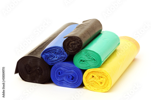 Rubbish bags rolls