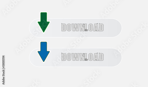 Download Button With Grey Background