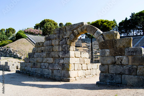 Ancient greek theater of Tindarys photo