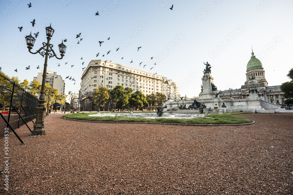 Fotografie Congress Square in Buenos Aires, Argentina