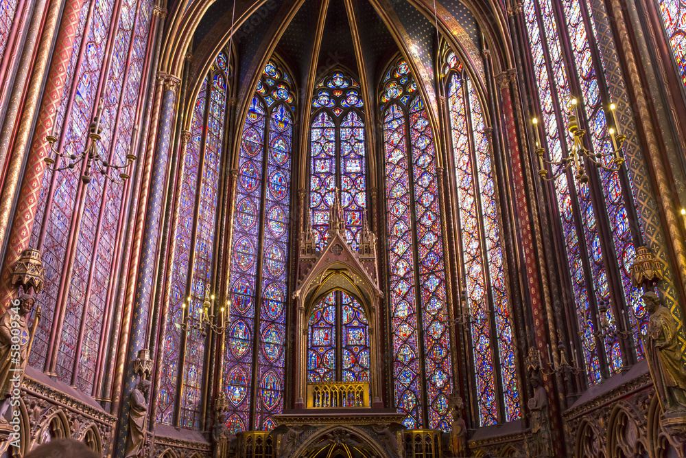 Sainte Chapelle, ile de la cite, Paris, France