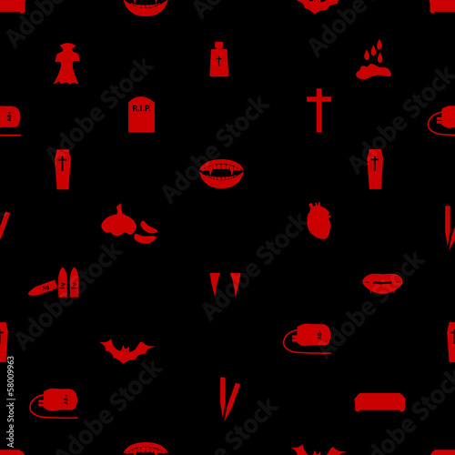 vampire icon pattern eps10