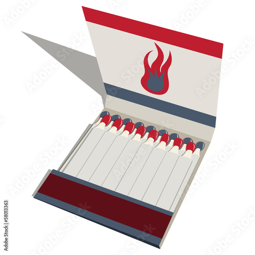 Matchbook with matches