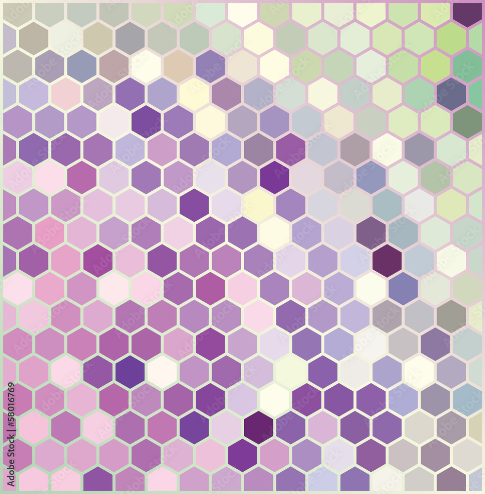 Violet Hexagonal Pattern