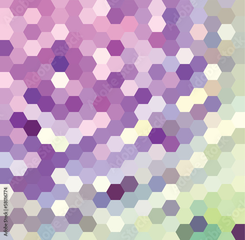 Violet Hexagonal Pattern