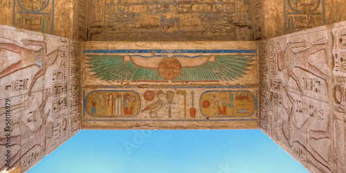 Medinet Habu temple in Luxor, Egypt