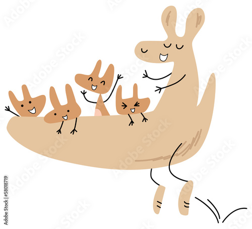 カンガルーの親子