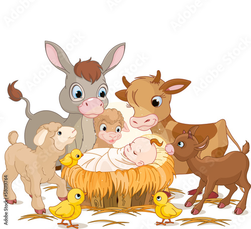 Holy child with animals