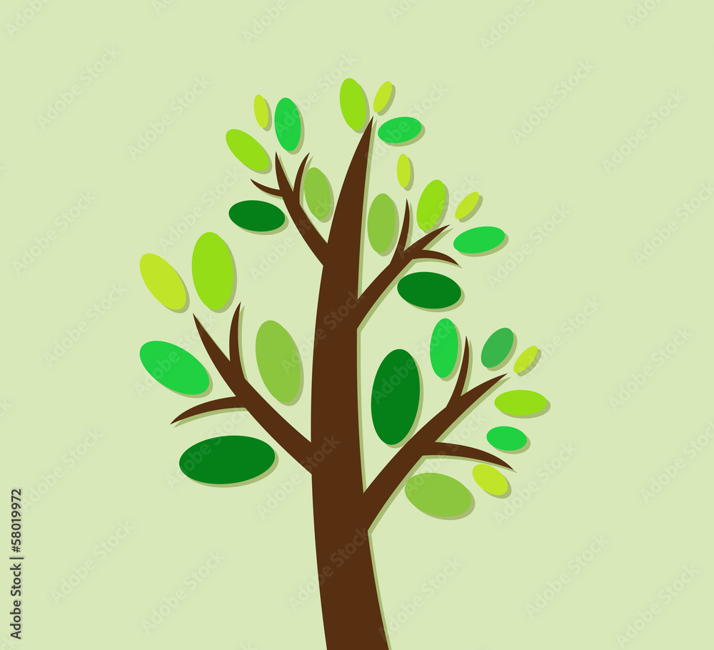 Abstract tree in Vector illustration