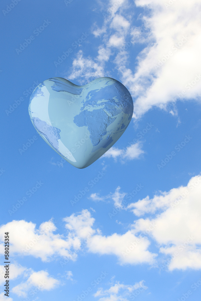 ハートの地球