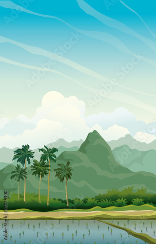 Tropical landscape