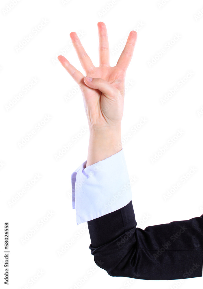 Woman hand isolated on white background Woman hand isolated on white background