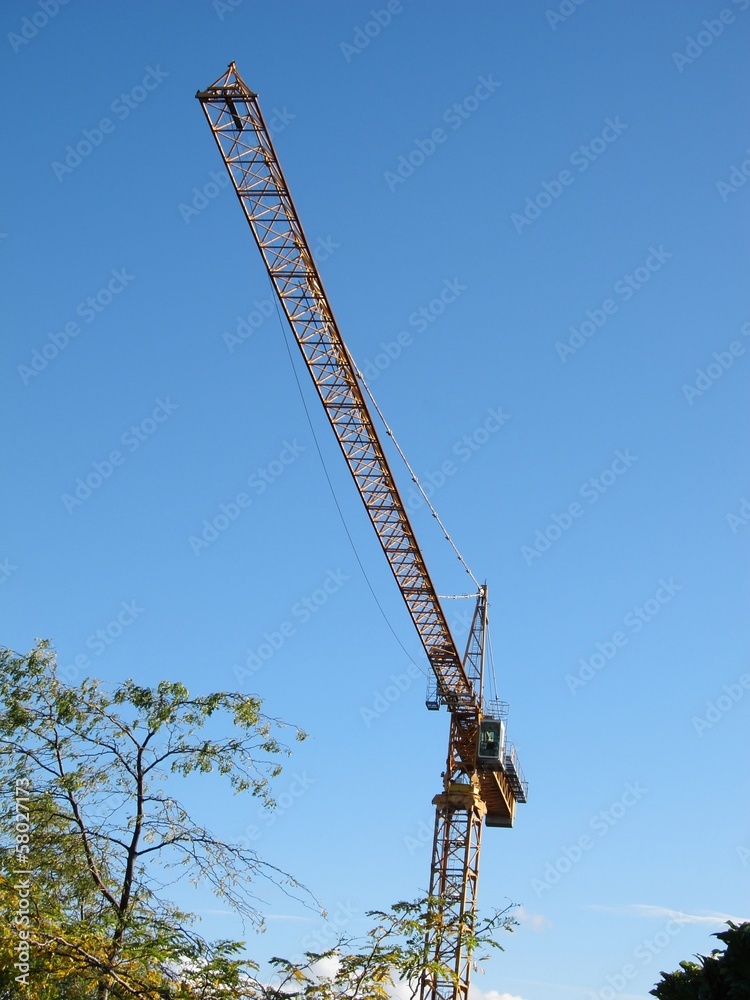 Crane working in the construction business