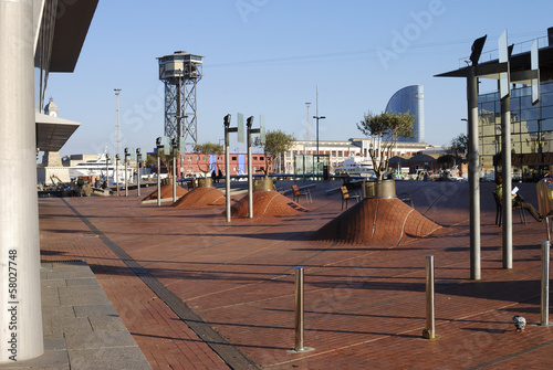 Barcelona seafront. Catalonia. Spain